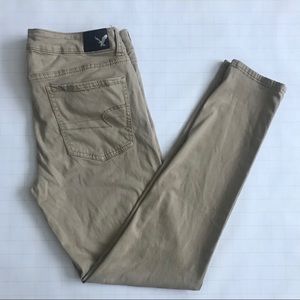 American Eagle size 12 khaki Jeggings